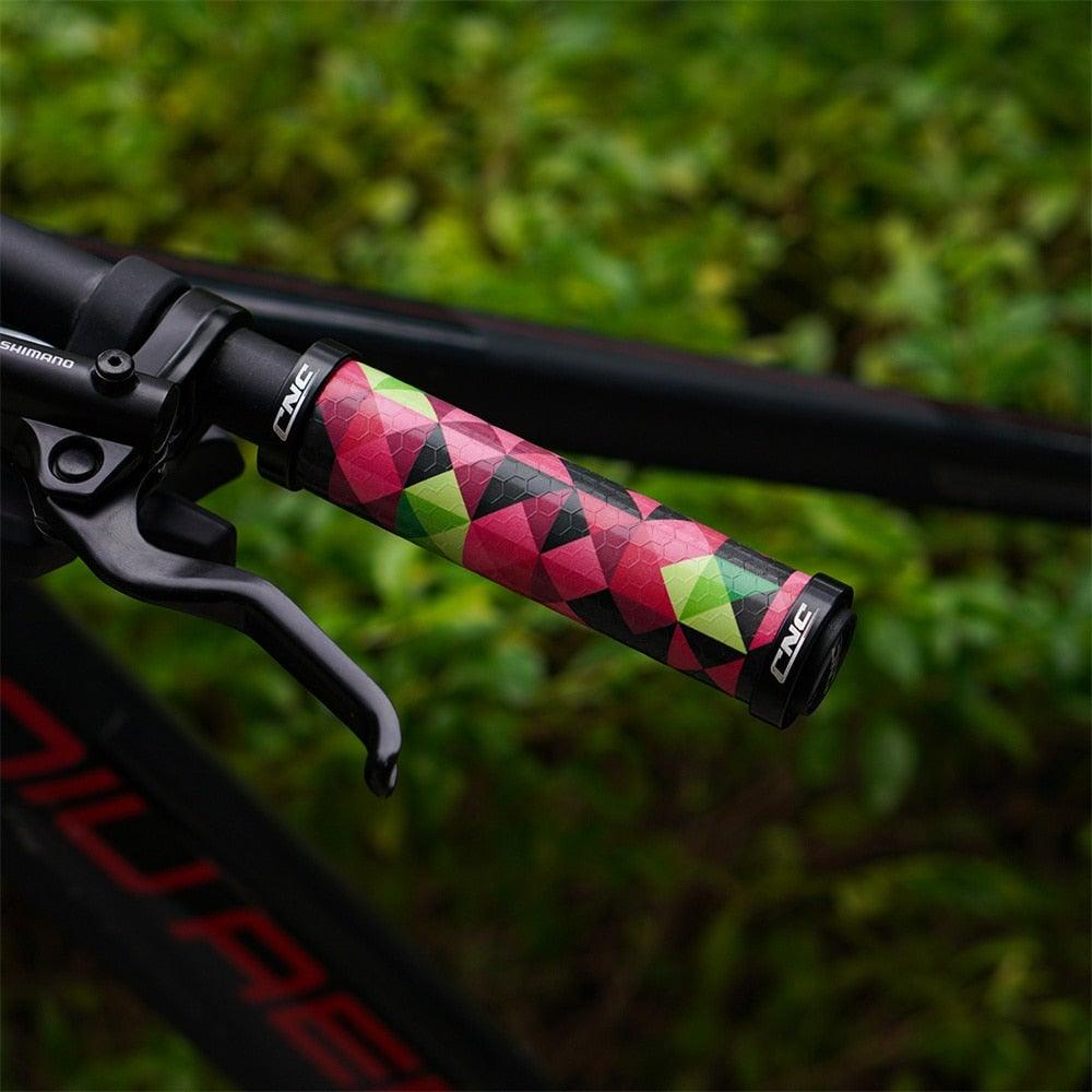 Poignées de vélo, verrouillables, pour VTT, en gel de silicone, poignées de cyclisme, antidérapantes, pour VTT et trottinettes