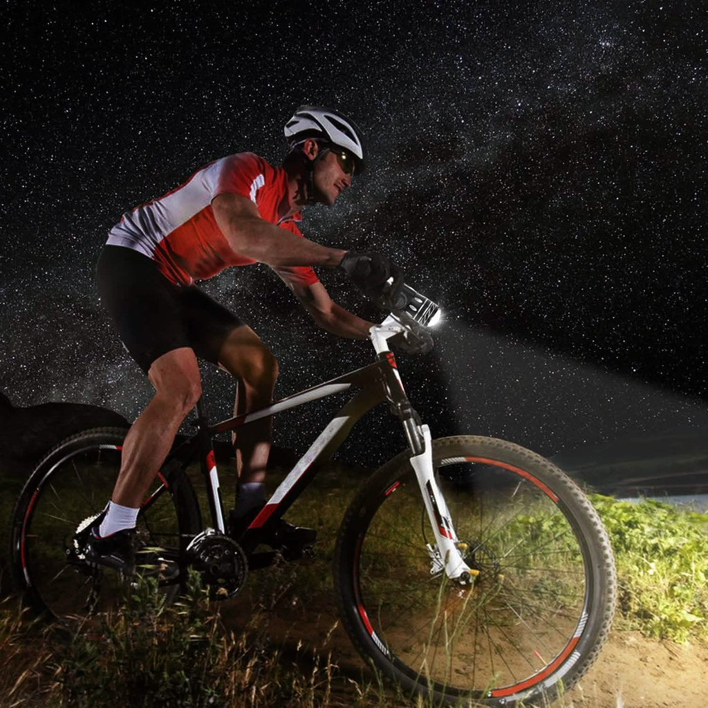 Phare de vélo rechargeable par USB avec support