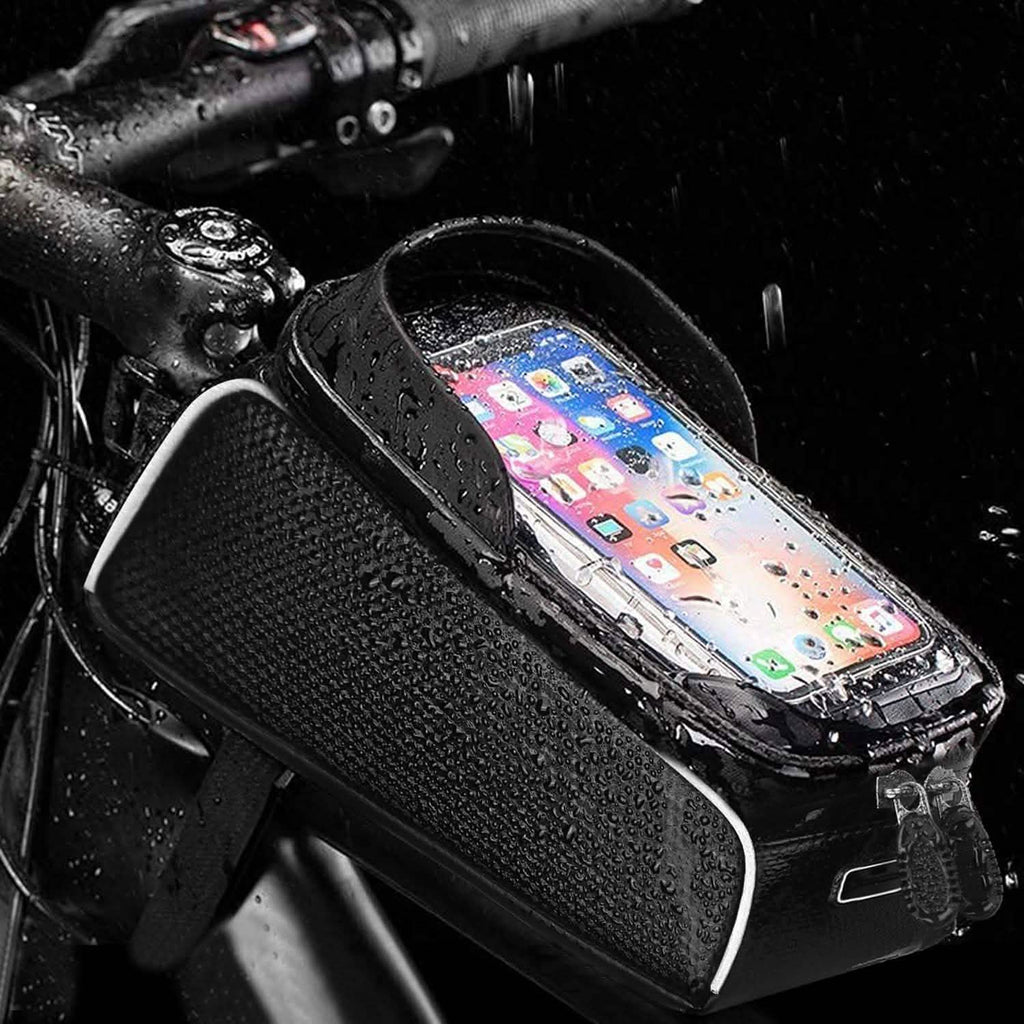 Sac de cadre avant de vélo avec écran tactile et pare-soleil
