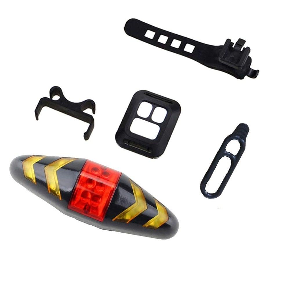 Feux de vélo avec télécommande sans fil pour VTT, lampe d'avertissement LED avec clignotants, feu arrière de vélo avec télécommande sans fil, feux arrière de sécurité à LED ultra lumineux