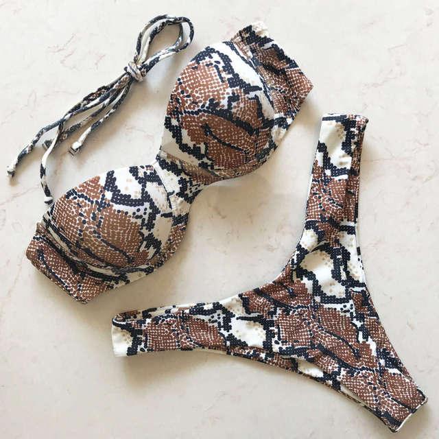 Maillot de bain bikini push-up femme Maillots de bain femme Maillot de bain push-up avec armatures Ensemble bikini rembourré deux pièces Maillots de bain femme deux pièces Ensemble bikini durable avec bonnet Soutien-gorge Maillot de bain moderne