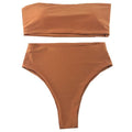Ensemble de bikini maillot de bain d'été pour femme maillot de bain push-up brésilien bikini femme deux pièces maillot de bain bustier rembourré taille haute