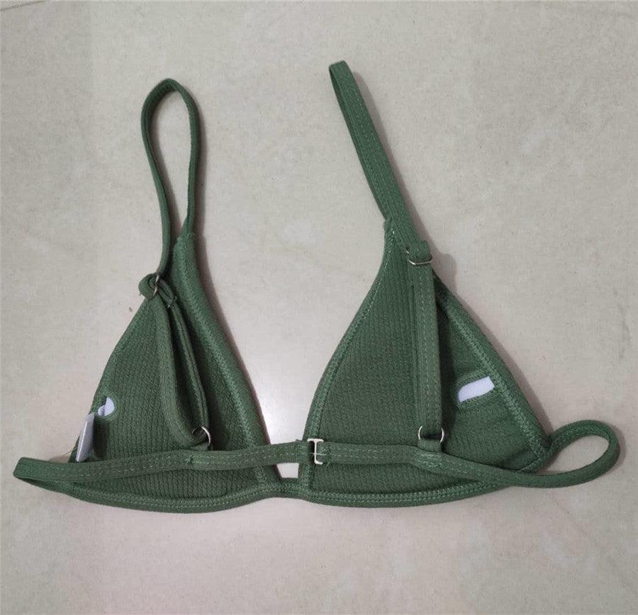 Ensemble de bikini - Maillot de bain petite coupe, style échancré, de plage, noir et blanc, micro-maillot de bain string, micro-bikinis string pour femmes, maillots de bain rembourrés échancrés