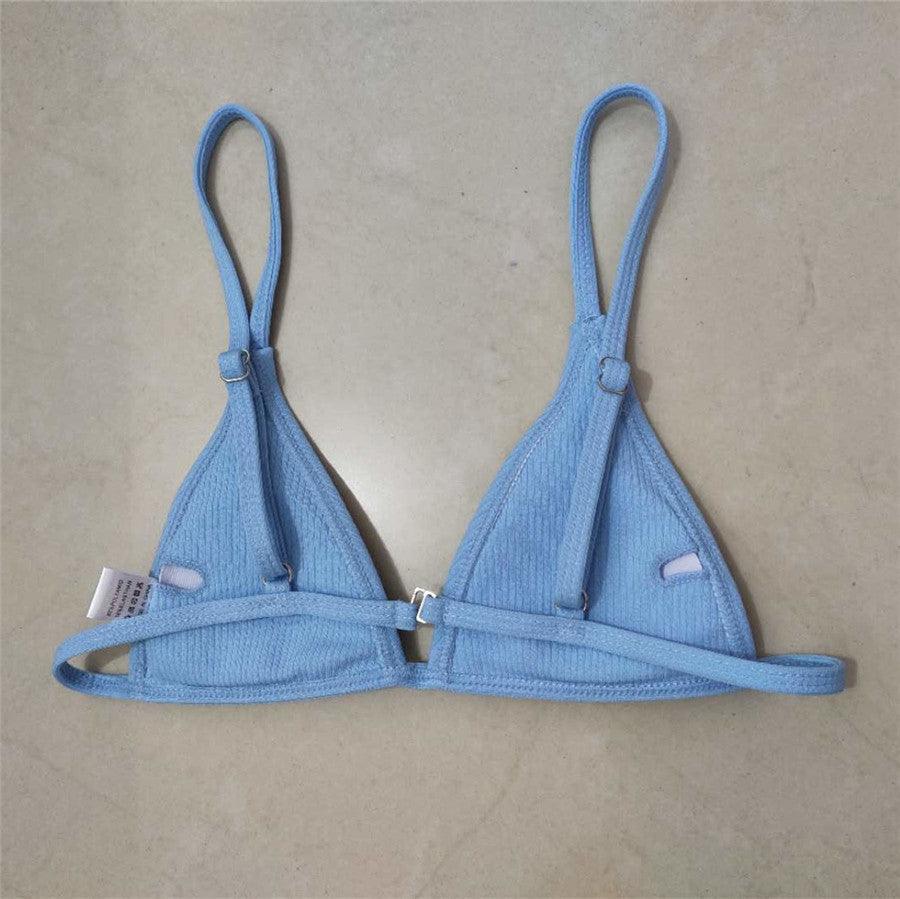 Ensemble de bikini - Maillot de bain petite coupe, style échancré, de plage, noir et blanc, micro-maillot de bain string, micro-bikinis string pour femmes, maillots de bain rembourrés échancrés