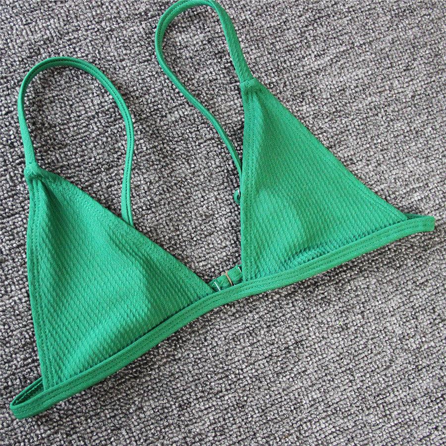 Ensemble de bikini - Maillot de bain petite coupe, style échancré, de plage, noir et blanc, micro-maillot de bain string, micro-bikinis string pour femmes, maillots de bain rembourrés échancrés
