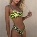 Maillot de bain femme bikini léopard push-up, maillot de bain femme, maillot de plage, ensemble bikini bandage taille haute, maillot de bain deux pièces