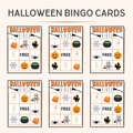 Printable Halloween Bingo Cards for Kids – Editable Canva Template (10 Unique Sheets + Calling Cards, Instant PDF Download)