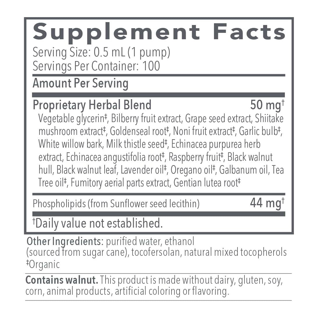 Bio-Botanical Research Biocidin LSF Éliminer Liposomal à large spectre 50 ml