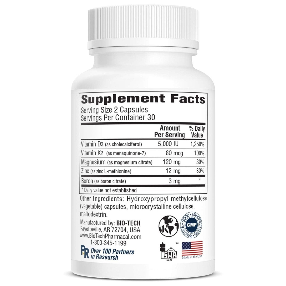Bio-Tech Pharmacal D3 Plus (60 Comprimés)