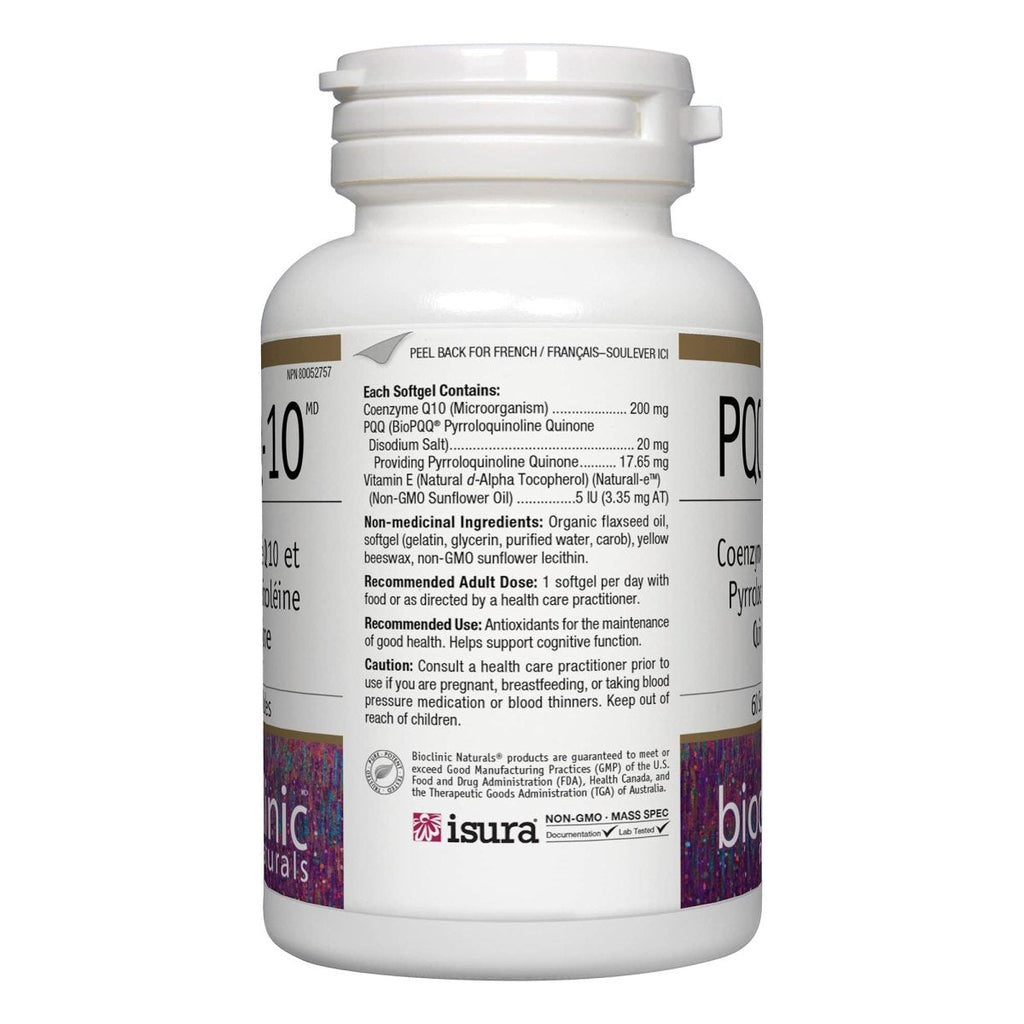 Bioclinic Naturals CerebroVital PQQ-10 60 Gélules
