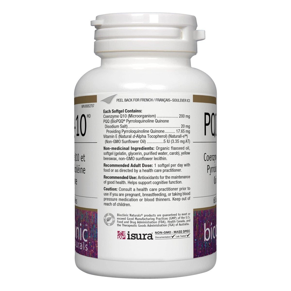 Bioclinic Naturals CerebroVital PQQ-10 60 Gélules
