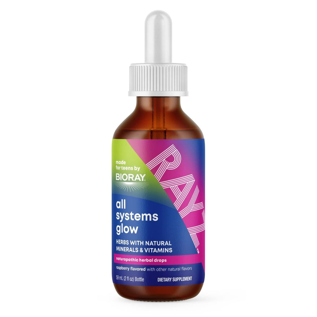 BIORAY RAYZ Éclat du corps, saveur framboise - 59 ml - Source pratique de vitamines et minéraux pour les adolescents de 12 à 18 ans
