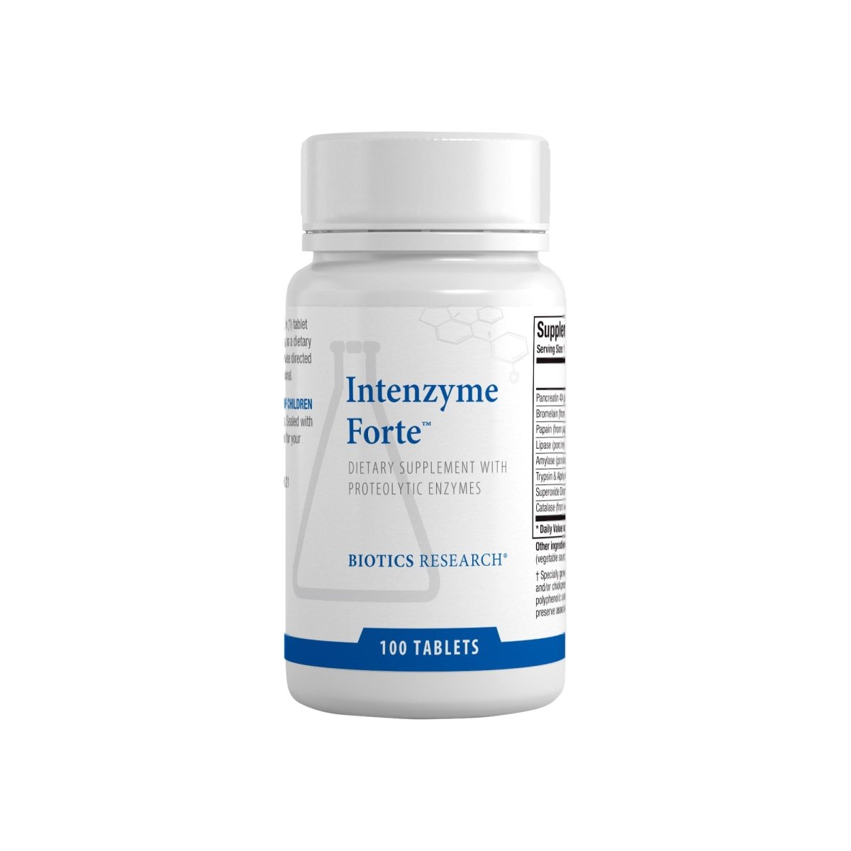 Biotics Research Intenzyme Forte 100 Comprimés