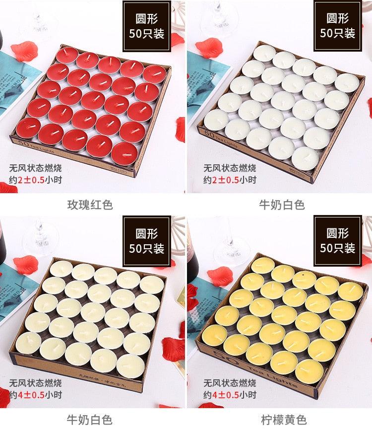 Bougies d'anniversaire pour gâteaux de mariage, flammes sûres, bougies décoratives rondes pour desserts, coulées à la main en cire de qualité supérieure