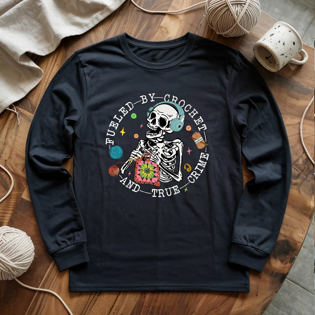 T-shirt manches longues Crochet et True Crime