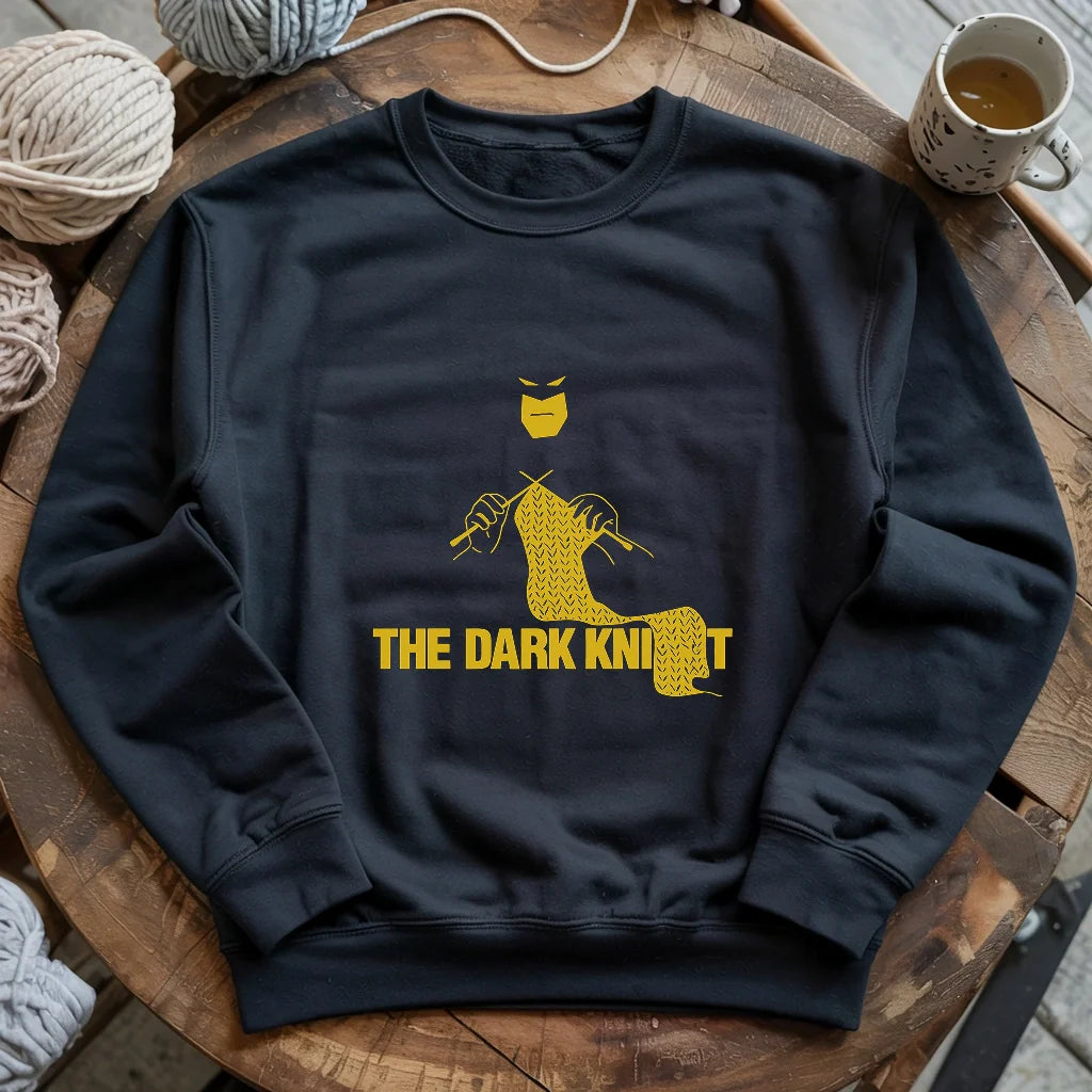 Le sweatshirt en maille foncé