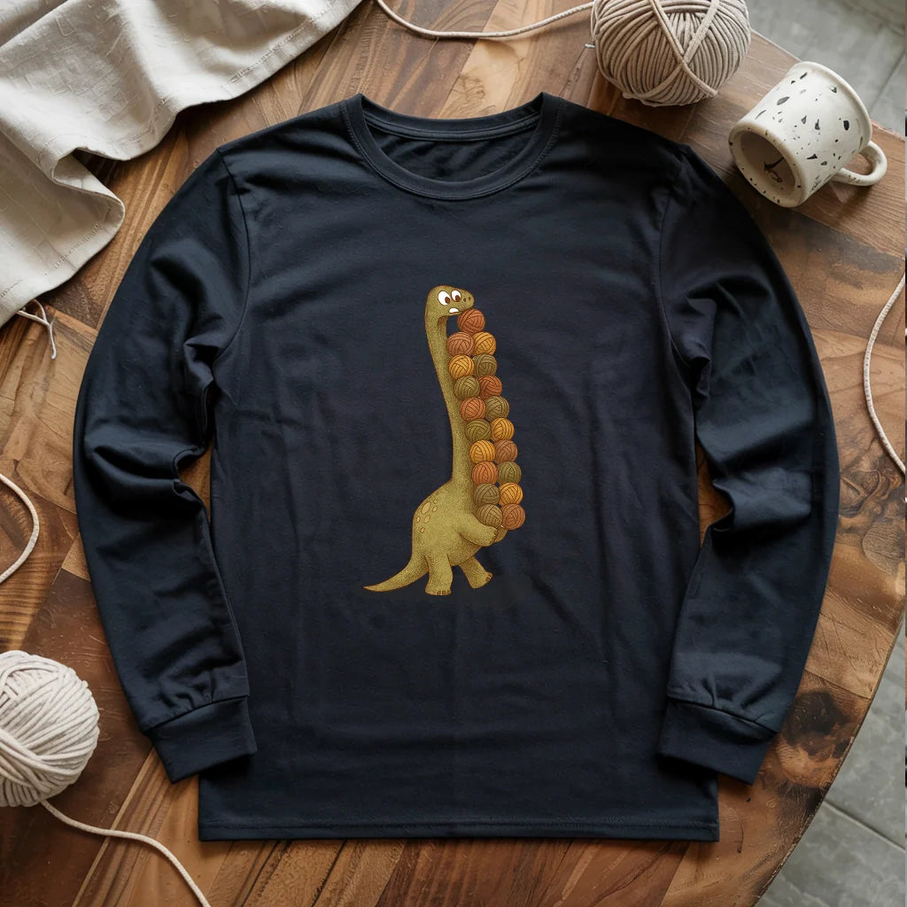 T-shirt à manches longues Yarnosaurus Rex