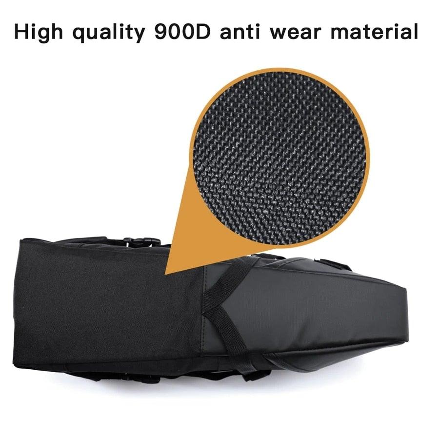 Sac de vélo noir Sacoche de vélo Sacoche de selle de vélo Cyclisme Accessoires de sacs Sacs de vélo étanches Grands sacs de vélo Sac de vélo entièrement étanche Sous la selle Sacoche arrière de vélo enroulable