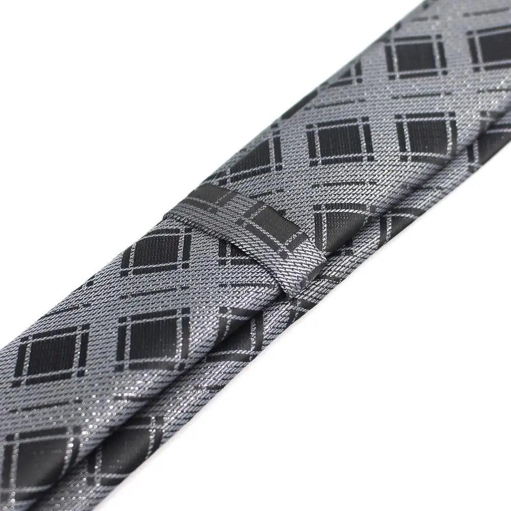Cravate Fine en Polyester Imprimé à Pois Noirs pour Homme, Cravate de Bureau Élégante et Formelle