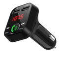Transmetteur sans fil Bluetooth mains libres pour voiture, double chargeur USB, lecteur de musique pour voiture, gadget facile à utiliser