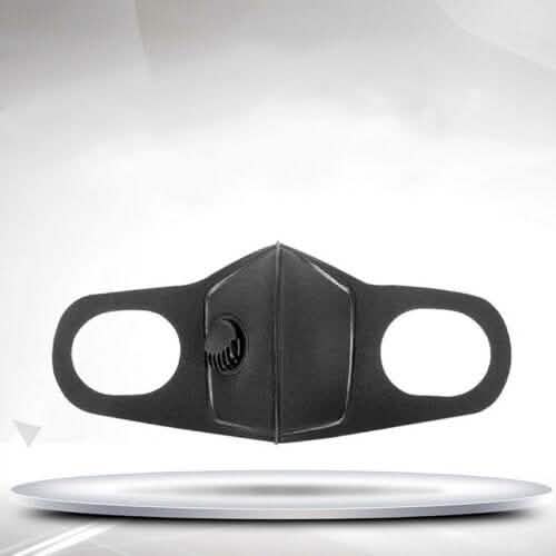 Masque facial noir avec filtre