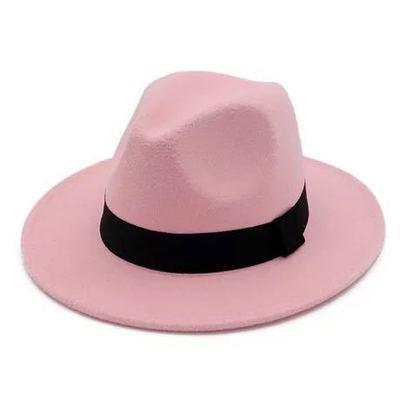 Chapeau fedora noir unisexe à large bord Chapeau fedora automne hiver Casquette large Chapeau d'hiver en laine Chapeau classique Homme Élégant Chapeau de gentleman pour fête
