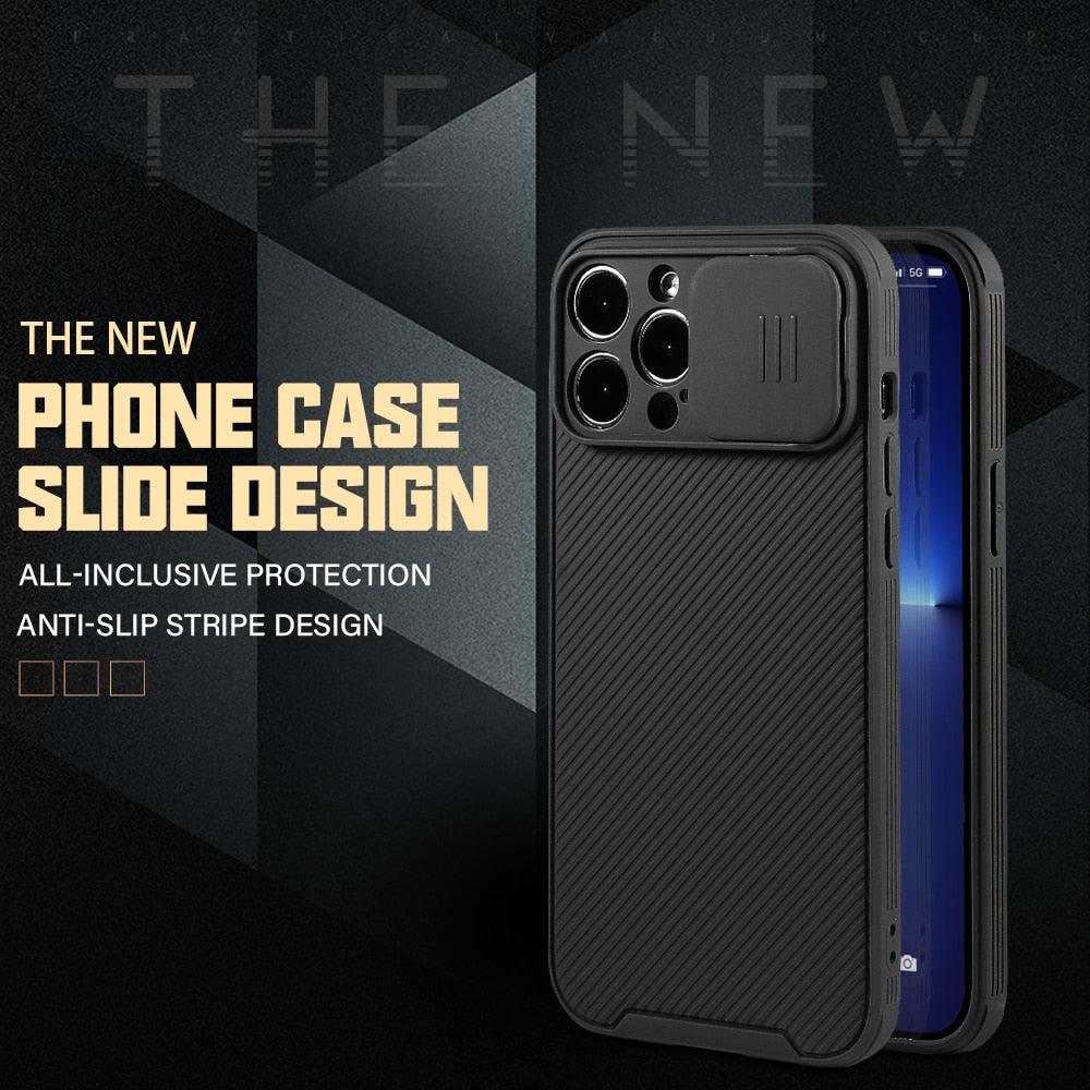Coque magnétique noire pour iPhone 12/12 Pro/12 Pro Max, protection d'appareil photo, compatible avec la recharge sans fil, bords souples, protection intégrale pour iPhone
