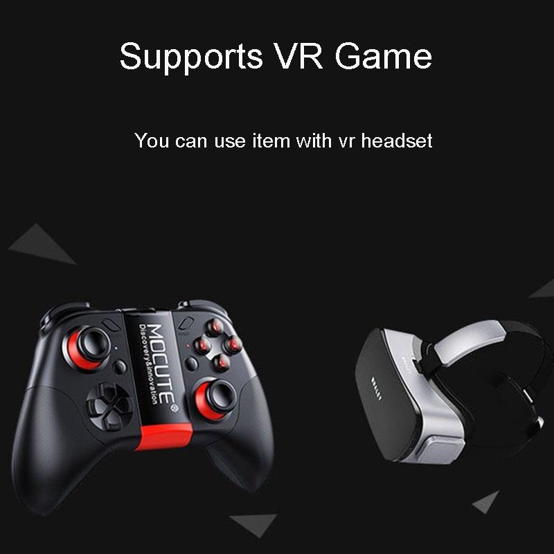 Manette de jeu Bluetooth noire unie compatible avec TV PC Ordinateur portable