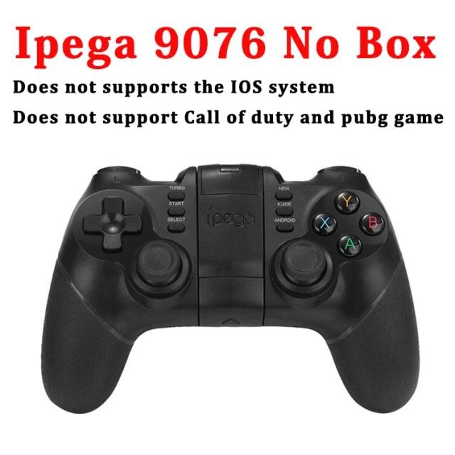 Manette de jeu Bluetooth noire unie compatible avec TV PC Ordinateur portable