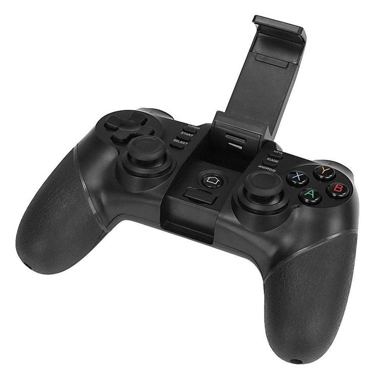 Manette de jeu Bluetooth noire unie compatible avec TV PC Ordinateur portable