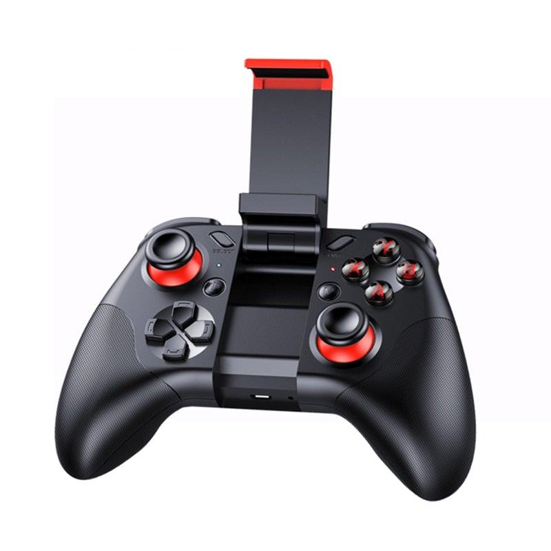 Manette de jeu Bluetooth noire unie compatible avec TV PC Ordinateur portable