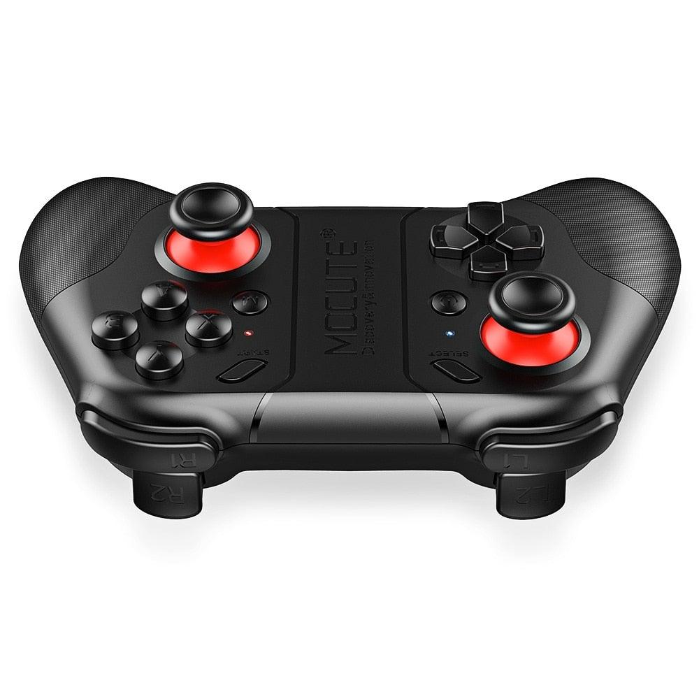 Manette de jeu Bluetooth noire unie compatible avec TV PC Ordinateur portable