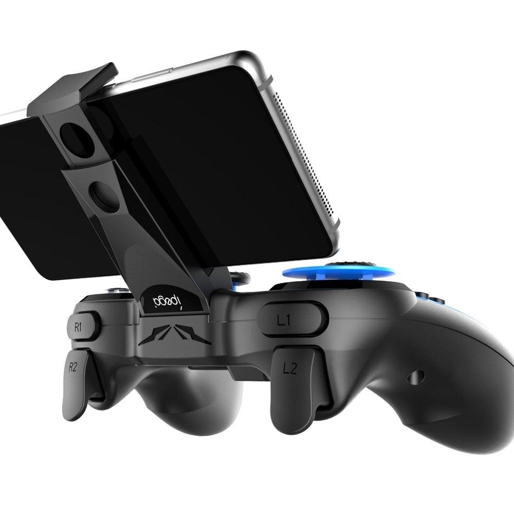Manette de jeu Bluetooth noire unie compatible avec TV PC Ordinateur portable