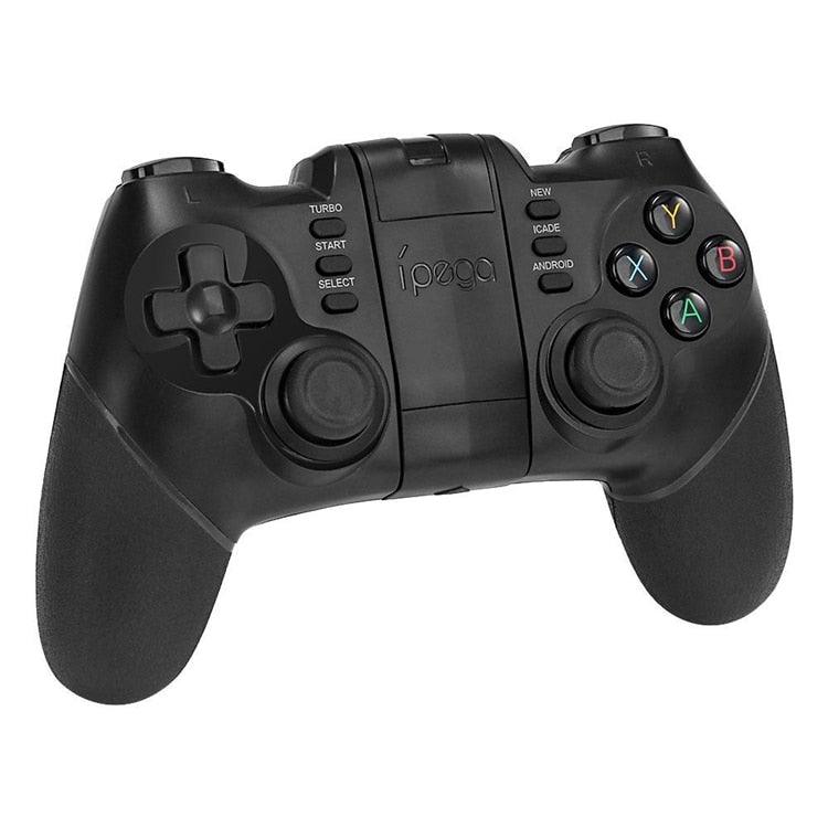 Manette de jeu Bluetooth noire unie compatible avec TV PC Ordinateur portable