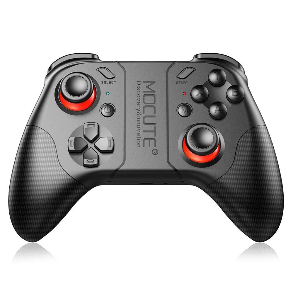 Manette de jeu Bluetooth noire unie compatible avec TV PC Ordinateur portable
