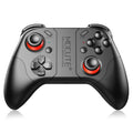 Manette de jeu Bluetooth noire unie compatible avec TV PC Ordinateur portable