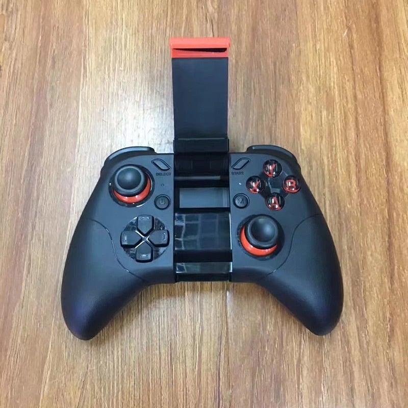 Manette de jeu Bluetooth noire unie compatible avec TV PC Ordinateur portable