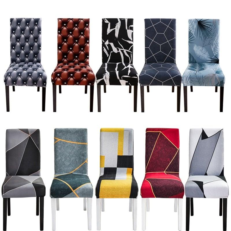 Housses de chaise noires en Spandex élastique, anti-salissure, housse de chaise de bureau, de réunion, housse de siège de chaise d'hôtel, housses de protection, étui de siège, housse de protection de siège, super ajustement, extensible, amovible, lavable.