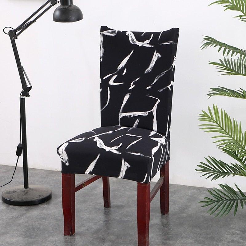 Housses de chaise noires en Spandex élastique, anti-salissure, housse de chaise de bureau, de réunion, housse de siège de chaise d'hôtel, housses de protection, étui de siège, housse de protection de siège, super ajustement, extensible, amovible, lavable.