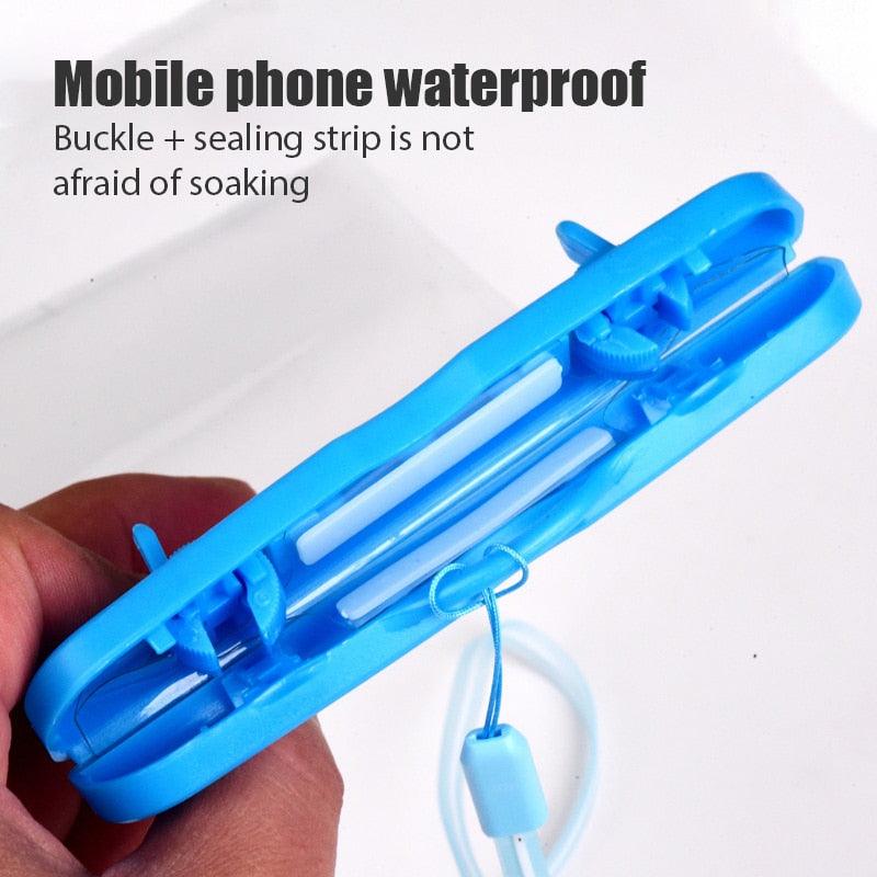 Étui universel noir étanche pour téléphone Housse étanche pour iPhone 12 11 Pro Max 8 7 Housse de téléphone étanche avec cordon pour étui et sangle d'iPhone