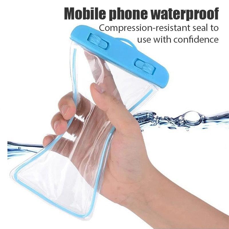 Étui universel noir étanche pour téléphone Housse étanche pour iPhone 12 11 Pro Max 8 7 Housse de téléphone étanche avec cordon pour étui et sangle d'iPhone