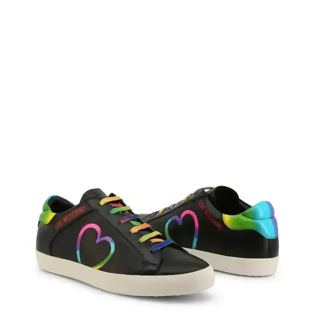 Baskets noires arc-en-ciel