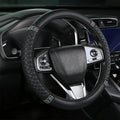 Housse de volant de voiture en similicuir souple Bling, antidérapante, protection contre la chaleur et le froid