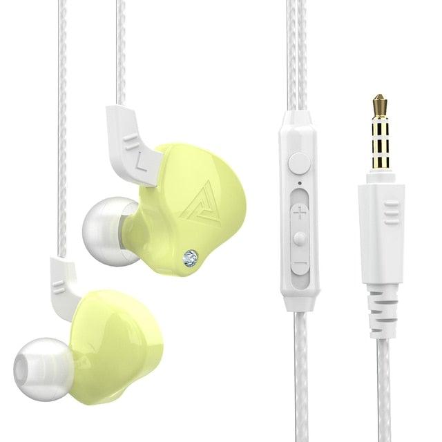 Écouteurs intra-auriculaires de jeu Blue Gaming Bass 3,5 mm Casque de jeu avec pilote anti-bruit Écouteurs de jeu avec double micro (détachable et intégré) et contrôle du volume pour jeux mobiles et PC, écouteurs anti-bruit avec micro