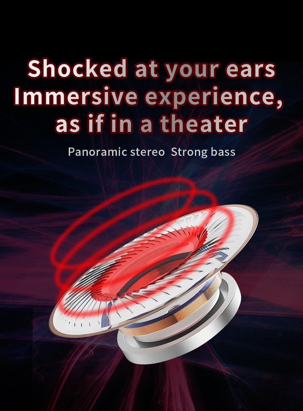 Écouteurs intra-auriculaires de jeu Blue Gaming Bass 3,5 mm Casque de jeu avec pilote anti-bruit Écouteurs de jeu avec double micro (détachable et intégré) et contrôle du volume pour jeux mobiles et PC, écouteurs anti-bruit avec micro