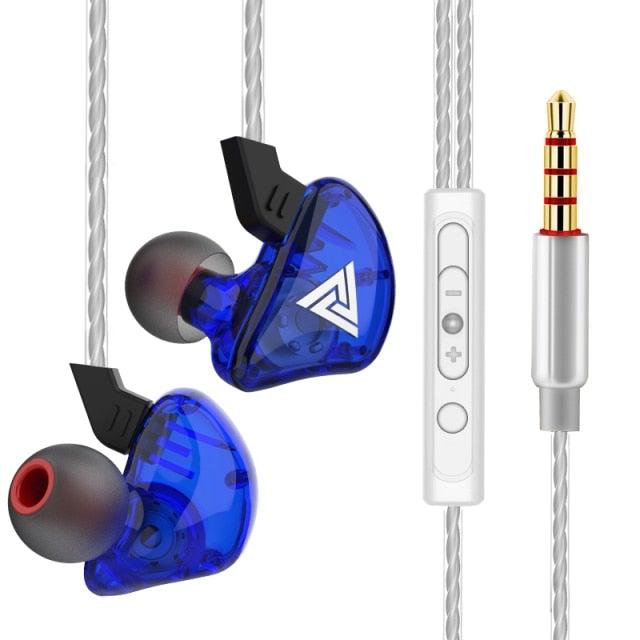 Écouteurs intra-auriculaires de jeu Blue Gaming Bass 3,5 mm Casque de jeu avec pilote anti-bruit Écouteurs de jeu avec double micro (détachable et intégré) et contrôle du volume pour jeux mobiles et PC, écouteurs anti-bruit avec micro