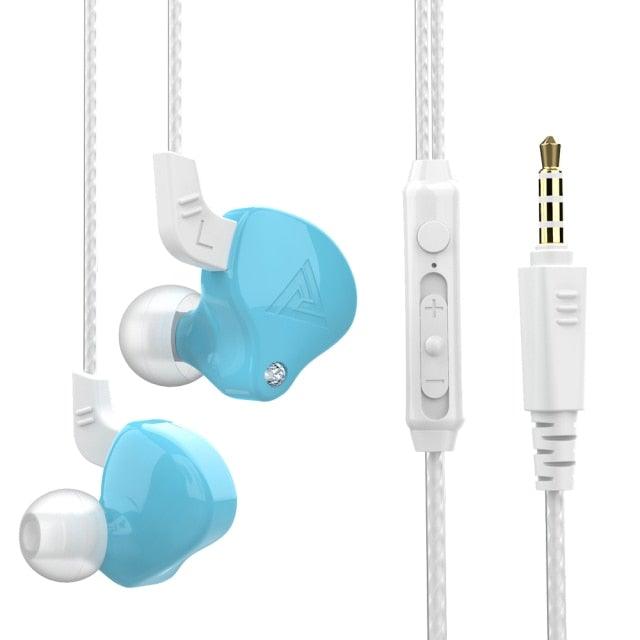 Écouteurs intra-auriculaires de jeu Blue Gaming Bass 3,5 mm Casque de jeu avec pilote anti-bruit Écouteurs de jeu avec double micro (détachable et intégré) et contrôle du volume pour jeux mobiles et PC, écouteurs anti-bruit avec micro