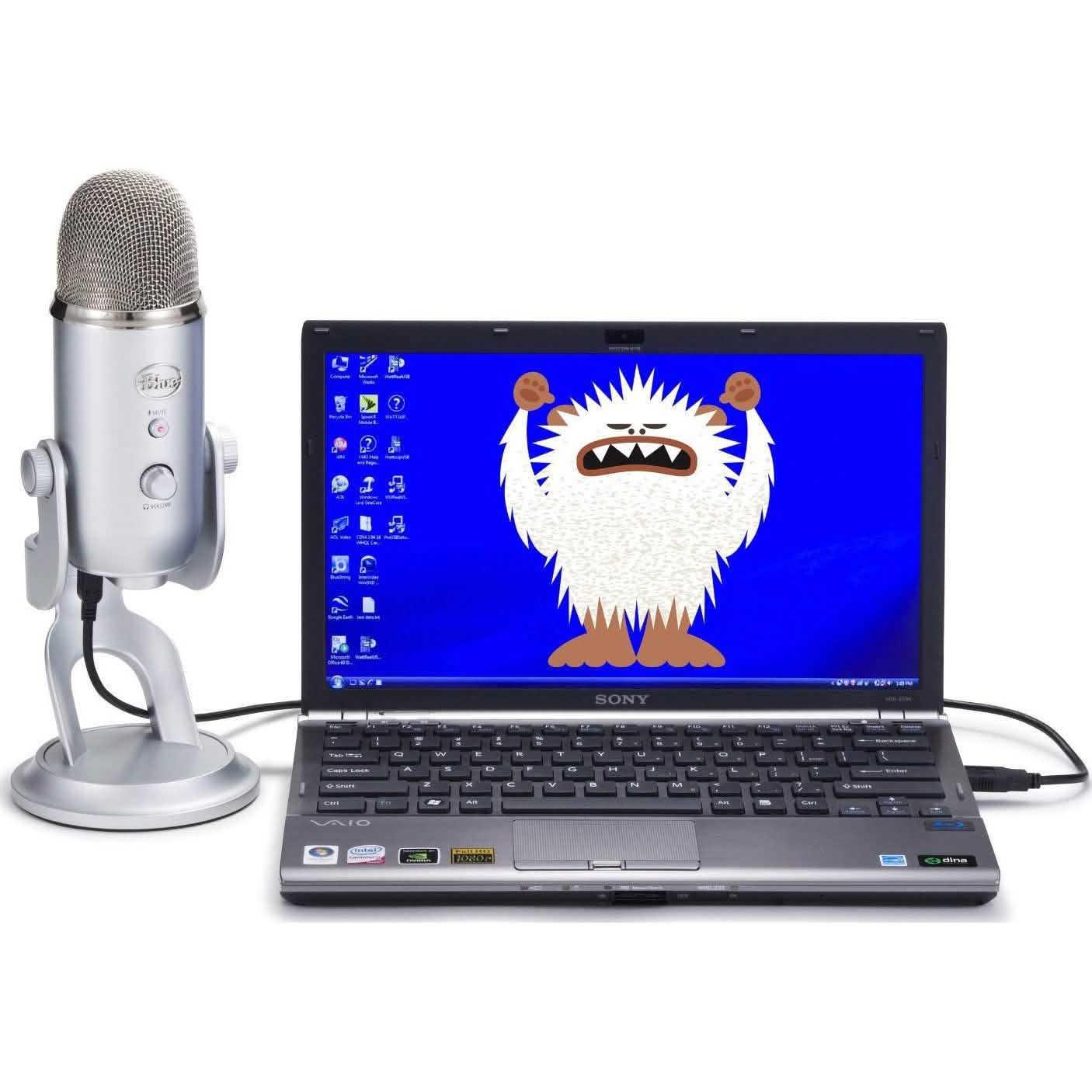 Microphone USB ultime Blue Yeti argenté 988-000103