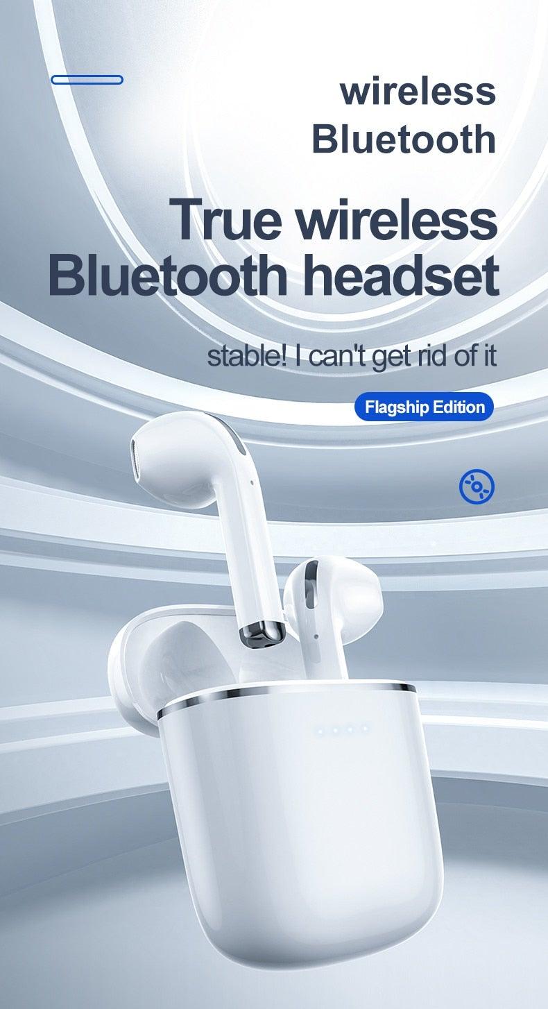 Écouteurs Bluetooth 5.0 Boîtier de charge LED Écouteurs sans fil Son stéréo 9D Casque de sport étanche avec microphone Casque sans fil portable Appels clairs Musique Son immersif 12 heures de lecture individuelle Son stéréo de qualité HiFi