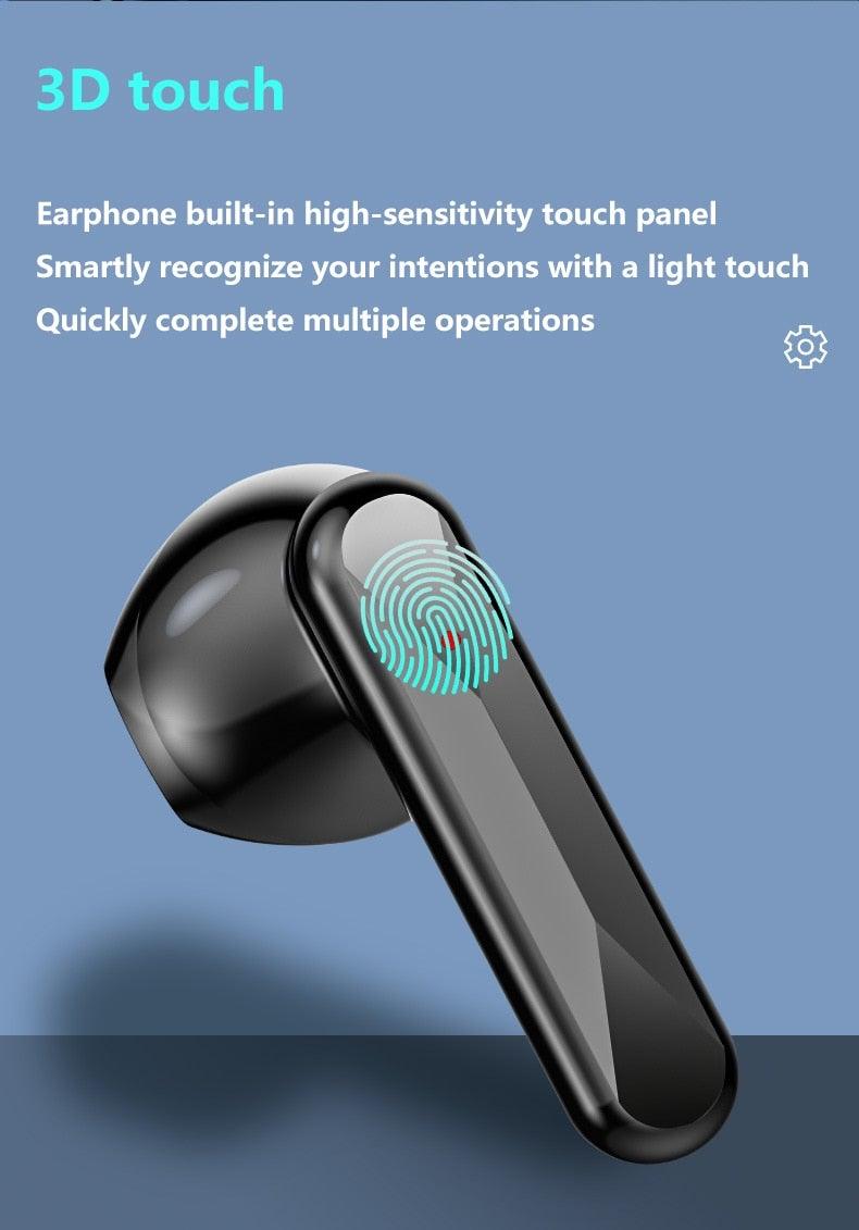 Écouteurs sans fil Bluetooth 5.1 Écouteurs de sport étanches avec microphone Écouteurs intra-auriculaires sans fil Bluetooth Casque audio avec basses profondes de qualité Cache-oreilles doux Léger Microphone intégré Boîtier de charge 3500 mAh